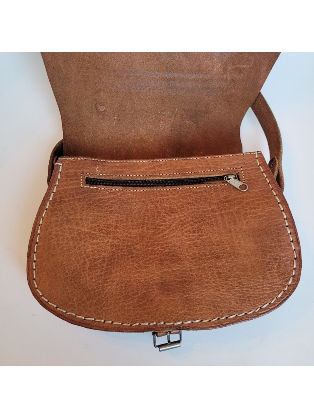 Bohemian Tooled Leather
Crossbody Saddle Bag - Picture 6 of 14